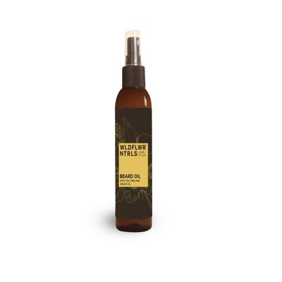 WLDFLWR NTRLS Beard Oil - Tea Tree & Argan Oil 100 ml - Beard Oil