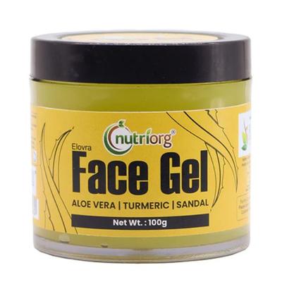 Nutriorg Aloevera Turmeric Sandal Face Gel 100 gm - Face Gels