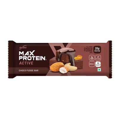 RiteBite Max Protein Active Choco Fudge Bar (Pack of 12 x 75 gm) - Nutritional Bars