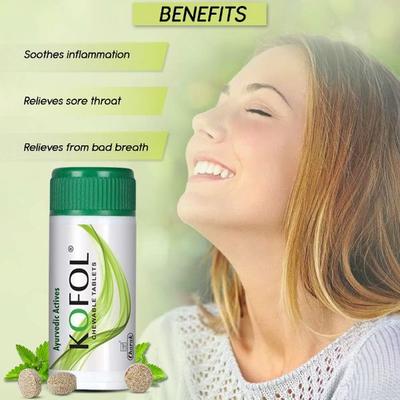 Kofol Sugar Free Chewable Tablet 60's - Sore Throat Lozenges