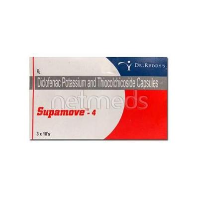 Supamove 4mg Capsule 10'S - Muscle Cramps/Spasticity-Mus