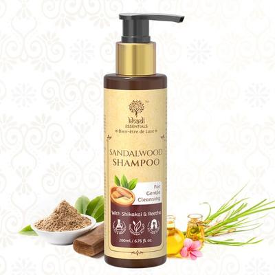 Khadi Essentials Shampoo - Sandalwood 200 ml - Shampoos