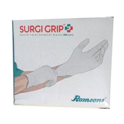 Romsons Surgi Grip+ Disposable Surgical Powder Gloves (Size 7.5) (1 Pair) 1's - Surgical Consumable