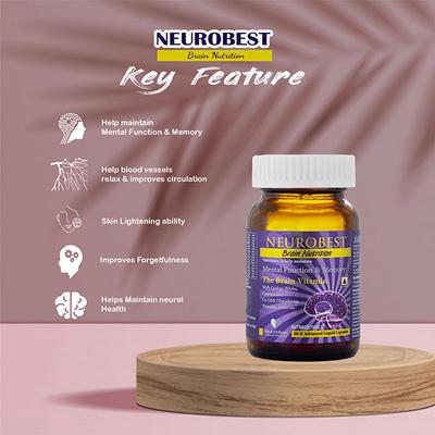 HealthBest NeuroBest Brain Nutrition Softgel Capsule 60's - Multi-Vitamins