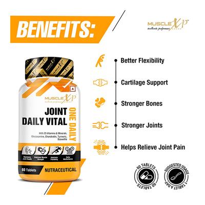 MuscleXP Joint Daily Vital One Daily MultiVitamin Tablet 60's - Calcium And Minerals