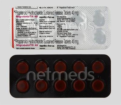 Migrabeta TR 40mg Tablet 10'S - Hypertension-Bet