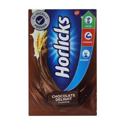 Horlicks Nutritional drink Powder Chocolate Delight 500 gm (Refill Pack) - Daily Health Drinks