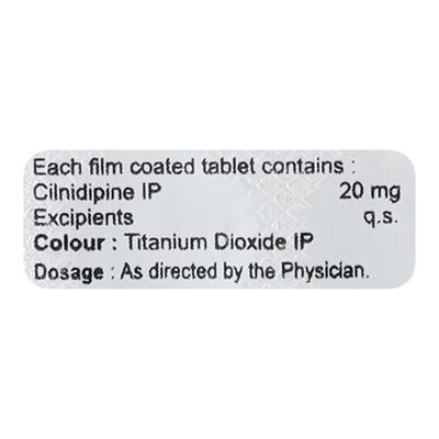 Cilnicab 20mg Tablet 10'S - Hypertension-Cal