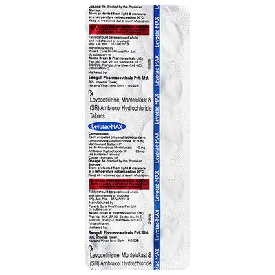 LEVOTAC MAX Tablet 10's - Allergies-Ant
