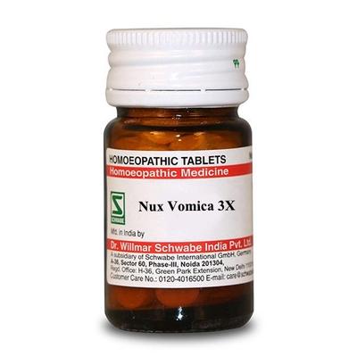 Dr.Willmar Schwabe Nux Vomica 3X Tablet 20 gm - Bio-Chemic