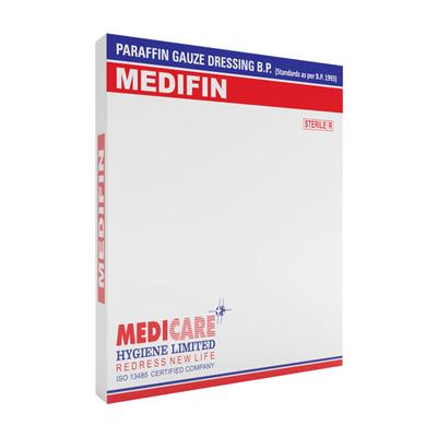Medica Medifin Parraffin Gauze Dressing 10 cm x 10 cm 1's - Bandages & Dressings
