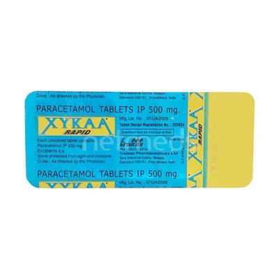 Xykaa Rapid 500mg Tablet 10'S - Fever-Ana