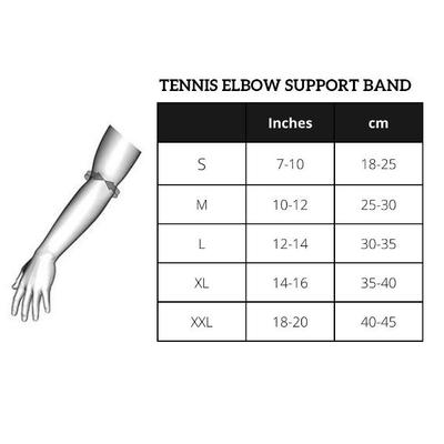 Be Safe Forever Tennis Elbow Band - Grey (M) - Abdomen/Neck/Arm/Elbow Supports