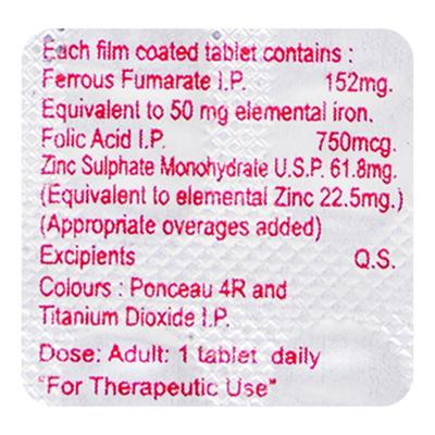 FOLIRED Z Tablet 10's - Supplements-Vam