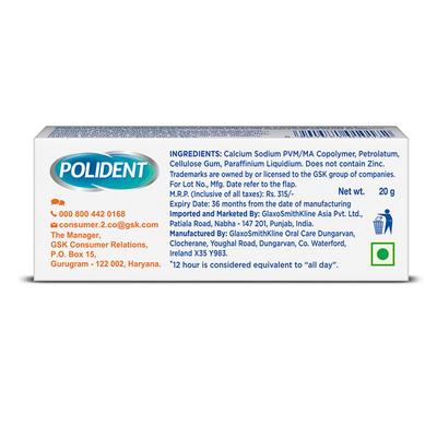 Polident Denture Fixative Cream 20 gm - Toothpaste