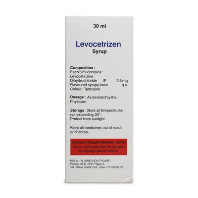 LEVOCETRIZEN Syrup 30ml - Allergies-Ant