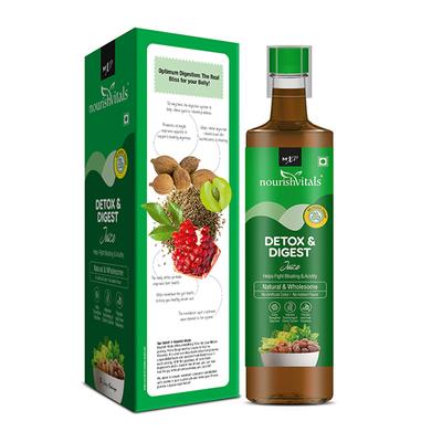 NourishVitals Detox & Digest Juice 500 ml - Ayurvedic Juices