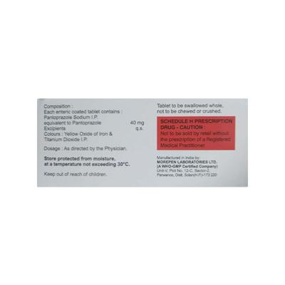 PANPRAZ 40 Tablet 10's - Ulcer/Reflux/Flatulence-Aaa