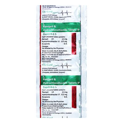 CUPRIL H 2.5 Tablet 10's - Hypertension-ACE
