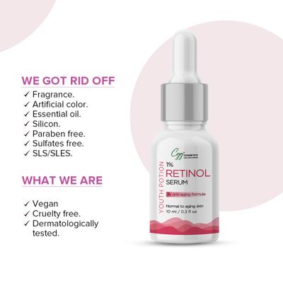 CGG Cosmetics Youth Potion Retinol Serum (Pack of 2 x 10 ml) - Face Serum