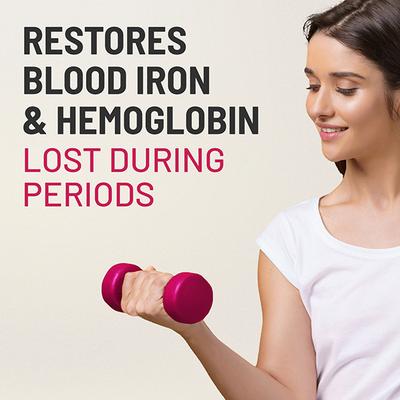 Gynoveda Iron & Folic Dhatri Lauha Tablet 60's - Speciality Medicines