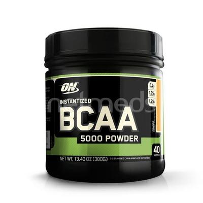 Optimum Nutrition (On) Instantized Bcaa 5000Mg Orange Powder 380Gm - Bcaa Supplements