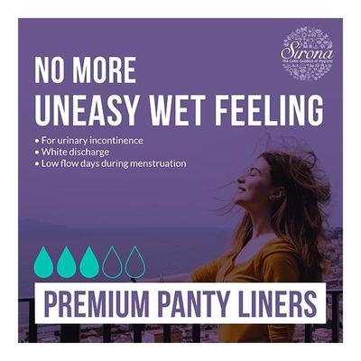 Sirona Ultra-Thin Premium Panty Liners - Regular Flow (Pack of 2 x 30's) - Panty Liners