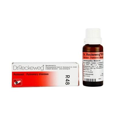 Dr. Reckeweg R48 Pulmosol Pulmonary Diseases Drops 22 ml - Homeopathic Drops