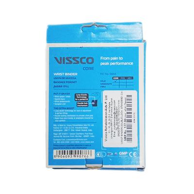 Vissco Core Wrist Binder with Double Lock Mild Support - Standard (Grey) (0603) - Knee/Ankle/Leg/Foot Supports