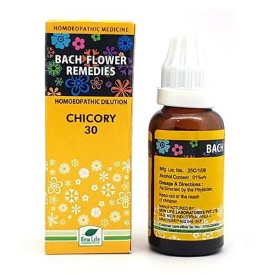 New Life Bach Flower Chicory 30 Liquid 30 ml - Dilutions