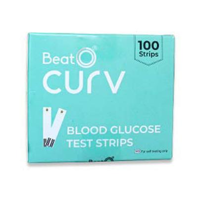 BeatO Curv Blood Glucose Test Strips 100's - Blood Glucose Monitors/Test Strips