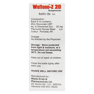 WELTONE Z 20 Suspension 100ml - Supplements-Vam