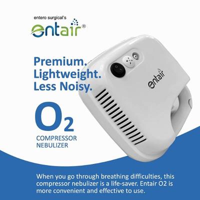 Entair Premium O2 Low Noise Compressor Nebulizer - White 1's - Nebulizer & Vaporizer