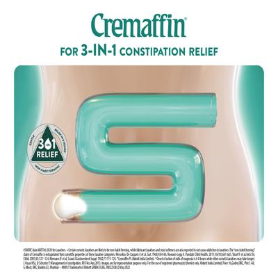 Cremaffin Constipation Relief Liquid - Mint 225ml - Indigestion/Constipation