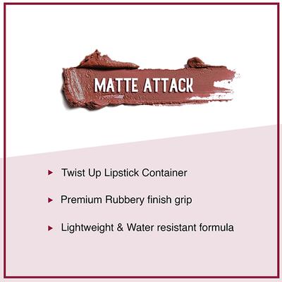 SUGAR Cosmetics Matte Attack The Peach Boys (Midtoned Peach with hints of red and brown) 2 gm - Lipsticks