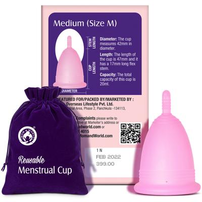 Mom & World Reusable Menstrual Cup (M) 1's - Menstrual Cups