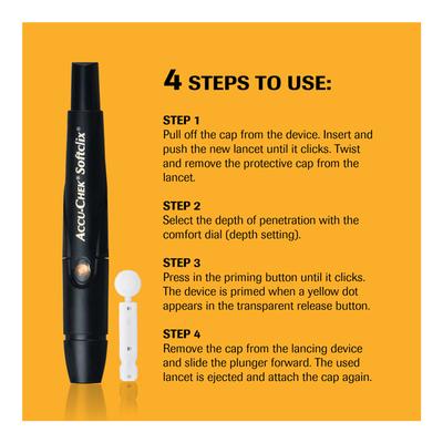 Accu-Chek Softclix Lancing Device - Blood Glucose Monitors/Test Strips