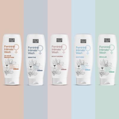 SheNeed 24 Hours Protection Feminine Intimate Wash 100% Natural With Vit E, Aloe Vera And Tea Tree Oil 200 ml - Intimate Care