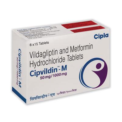 CIPVILDIN M 50/500mg Tablet 15's - Diabetes-Ant