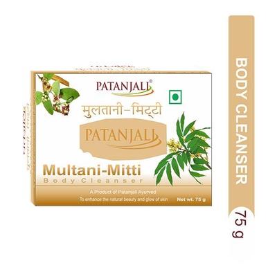Patanjali Body Cleanser (Younger and Brighter Skin) - Multani Mitti 75 g - Soaps