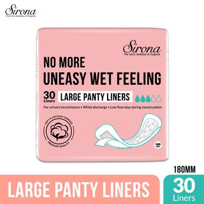 Sirona Panty Liners - Large 30's - Panty Liners