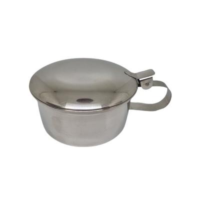 Sahyog Wellness Stainless Steel Slovia Spitting Mug with Lid Sputum Pot with Cover - White (100 ml) 1's - Surgical Instruments