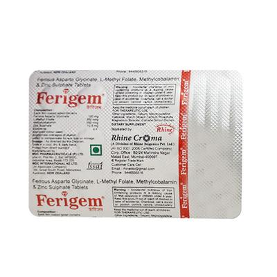 FERIGEM Tablet 15's - Iron Supplement/Anaemia-Vma