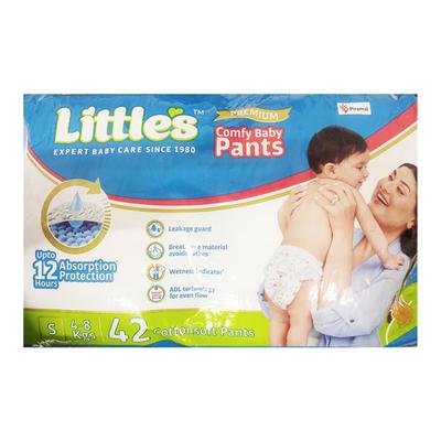 Littles Premium Comfy Baby Diaper Pants (S) 42's - Diapers & Wipes