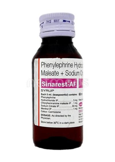 Sinarest AF New Syrup 60ml - Cough And Cold-Cou