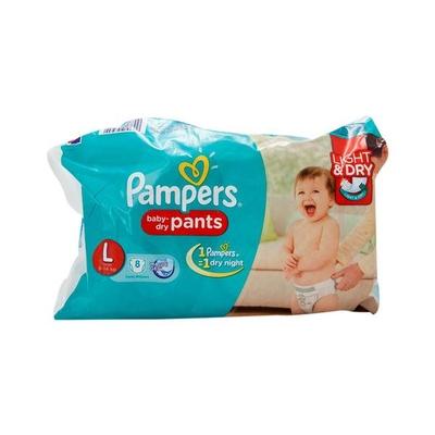 Pampers Baby-Dry Pants (L) 8's - Diapers & Wipes