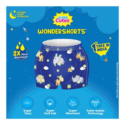 Super Cute's WonderShorts Pull-up Shorts Diaper - (L) (8 - 14 kg) (Pack of 20 x 2's) - Diapers & Wipes