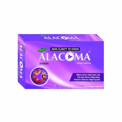 Shrey's Alacoma Softgel Capsule (Pack of 2 x 15's) - Diabetes Care (Ayush)