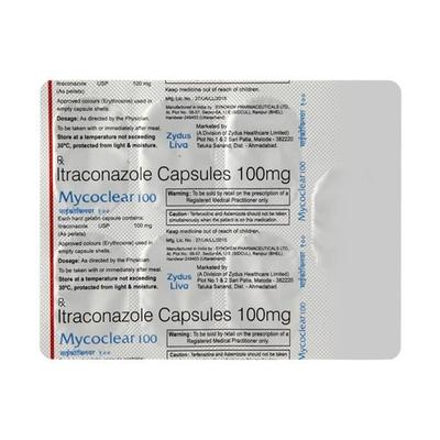 Mycoclear 100mg Capsule 7'S - Fungal Infections-Anf