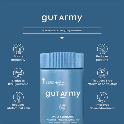 Zeroharm GutArmy Capsule 60's - Digestive Health
